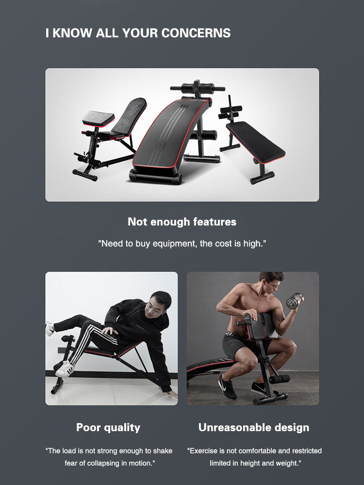 đïžââïž Multifunctional Dumbbell Stool Sit-Up Aid | Home Fitness Equipment