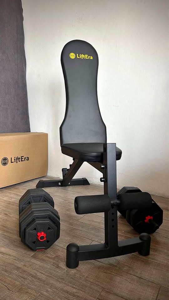 LiftEra Bench + 40kg Dumbbell Set Combo