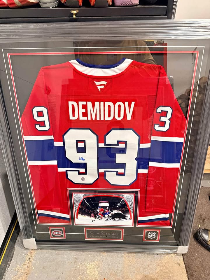 Ivan Demidov Autographed Framed Jersey – Premium Montreal Canadiens Collectible