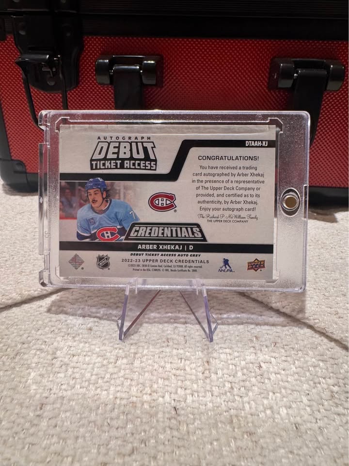 Arber Xhekaj 99/99 Auto Ticket Access Credentials – Montreal Canadiens Collectible