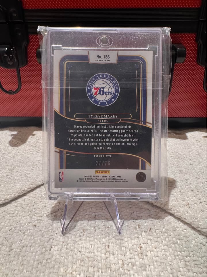 Tyrese Maxey /75 Neon Green Select – Premium Philadelphia 76ers Collectible