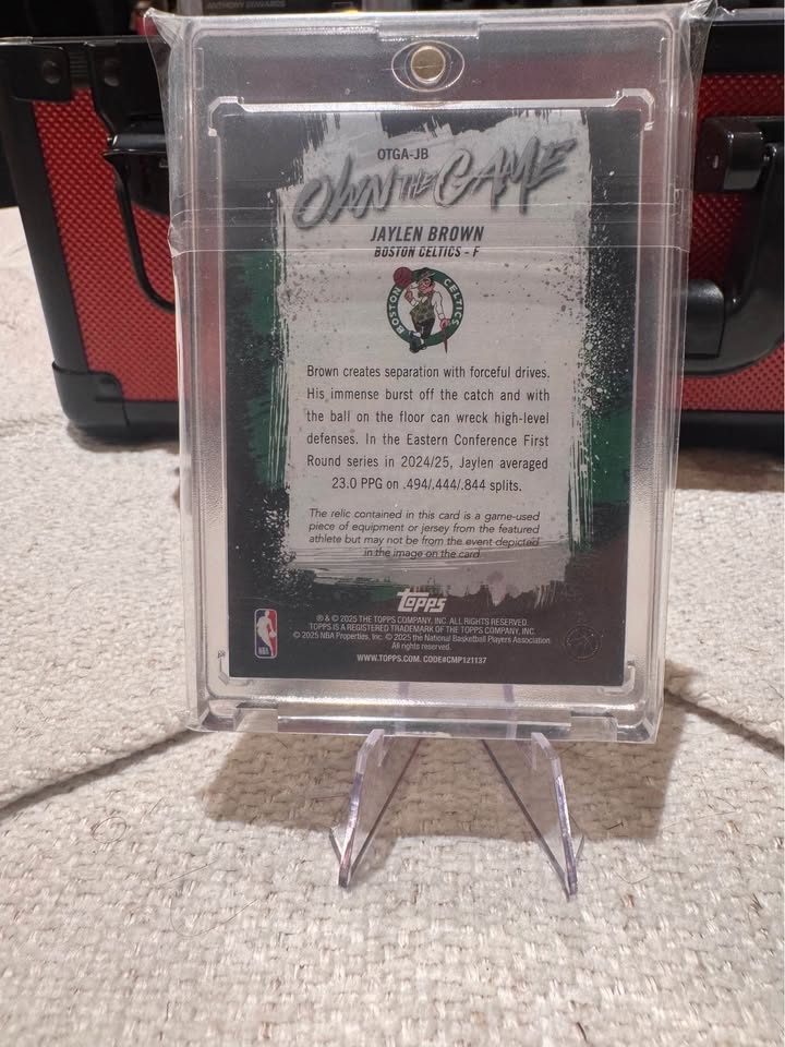 Jaylen Brown /50 Patch Gold Flagship – Premium Boston Celtics Memorabilia
