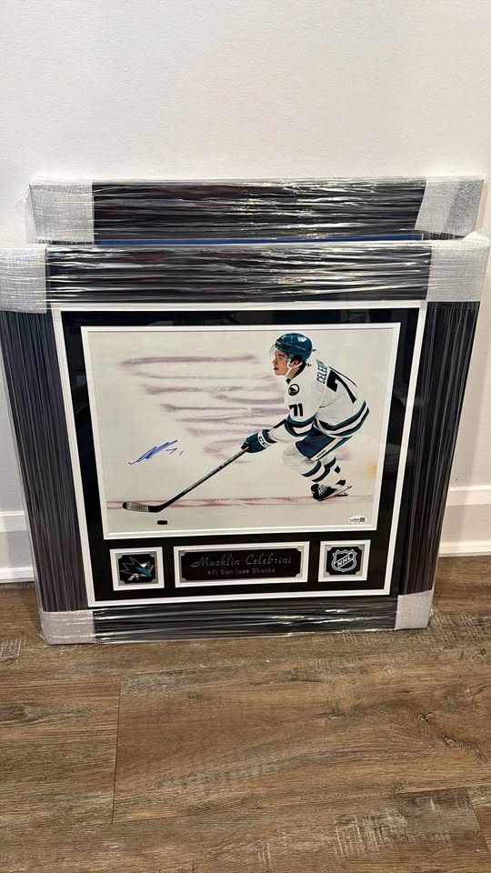 Macklin Celebrini Autographed 11x14 Photo – JSA Certified NHL Collectible