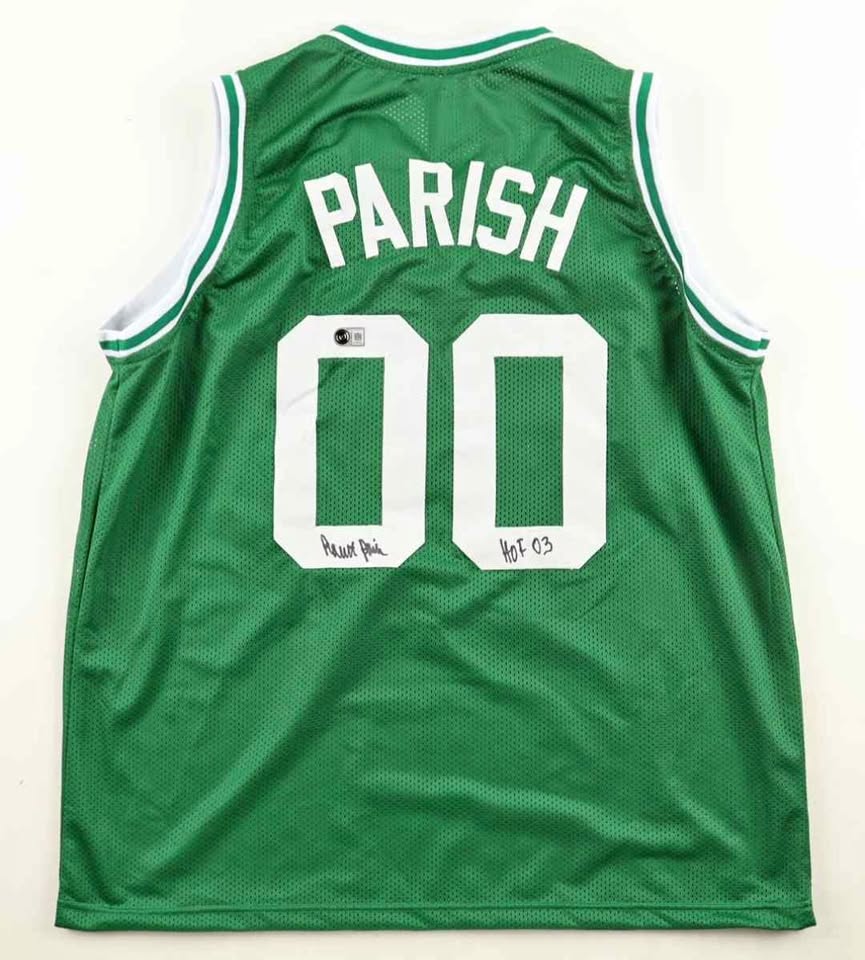 Robert Parish Autographed Boston Celtics Jersey