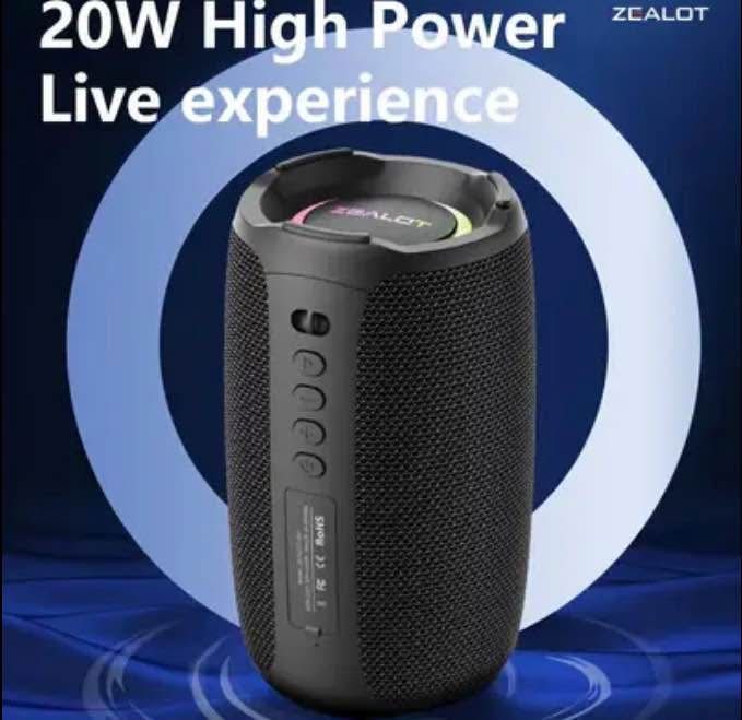 Zealot S61 Bluetooth Speaker (20W, Like New)