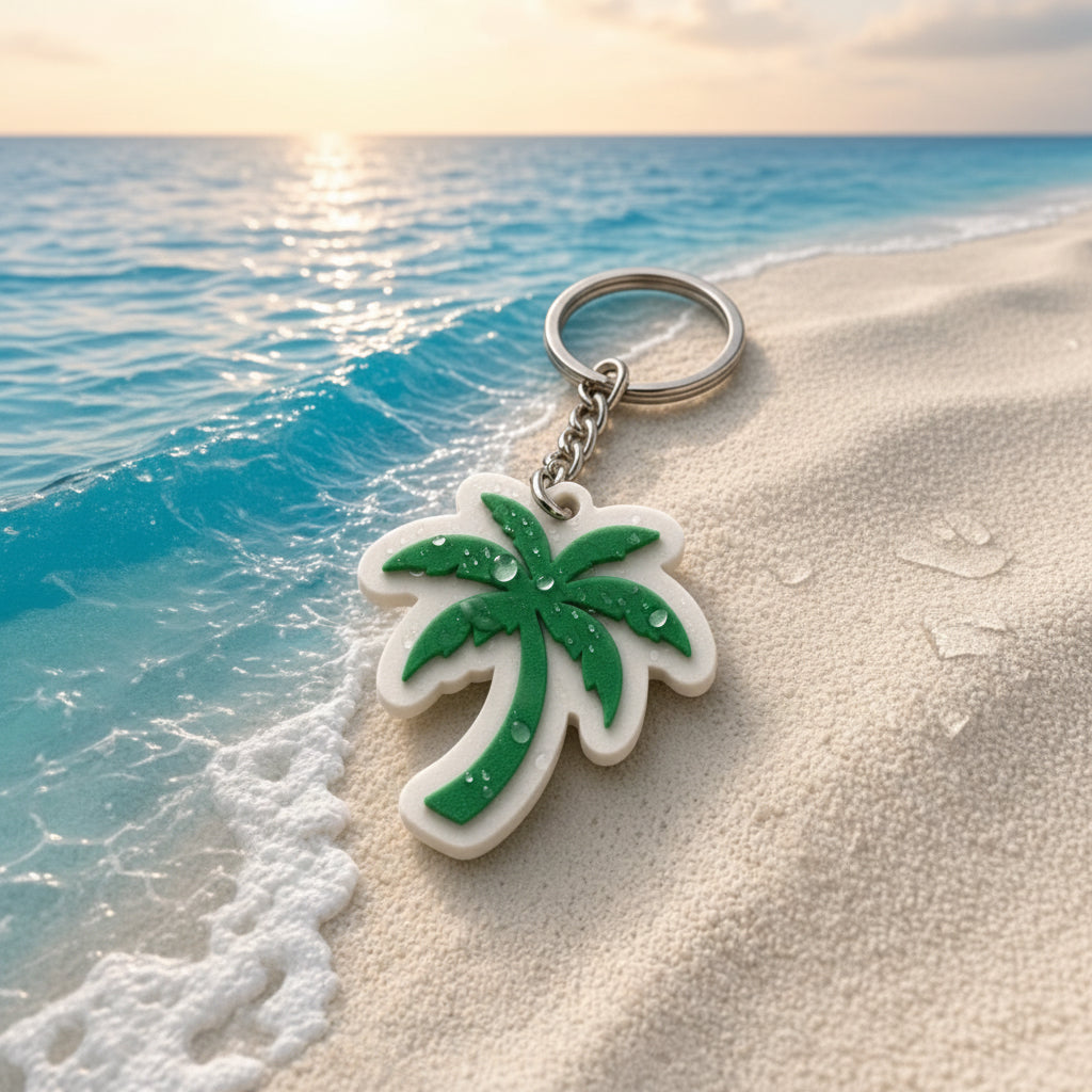 Coconut Tree Keychain