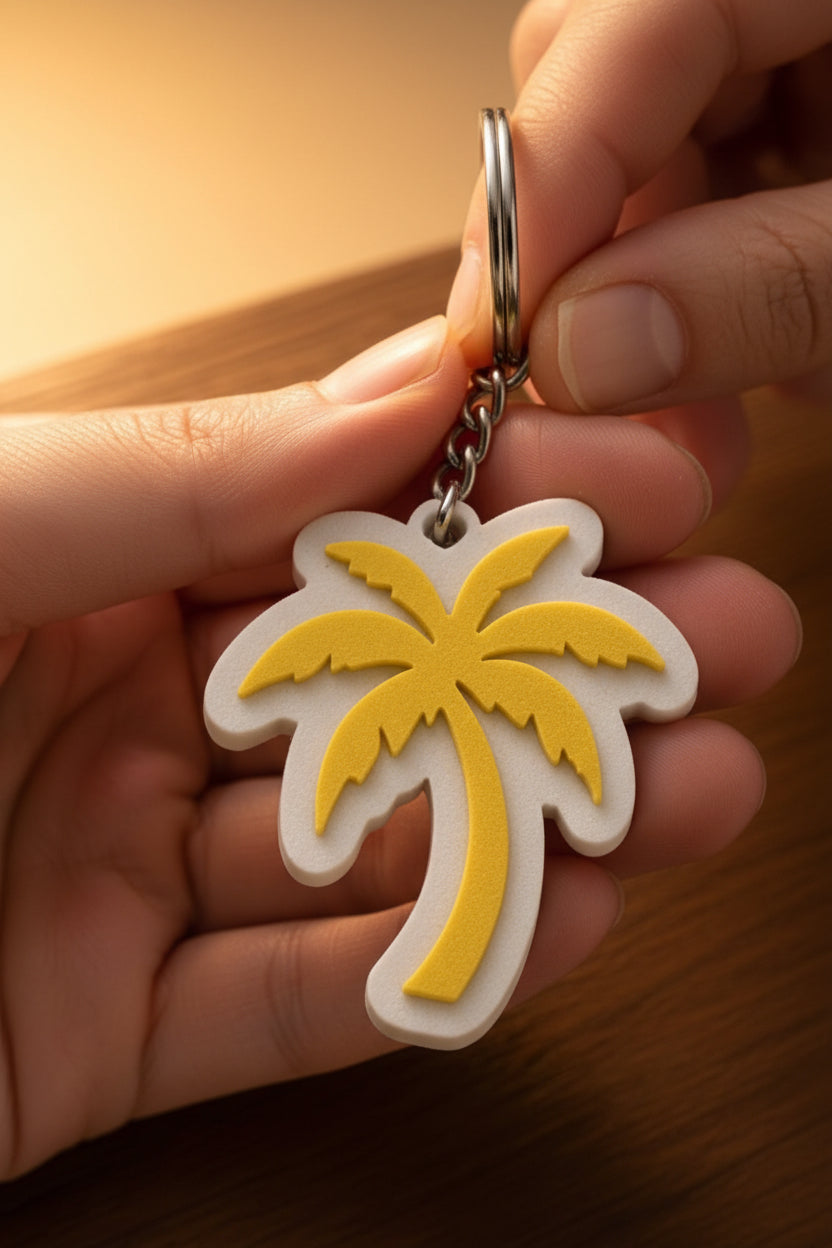 Coconut Tree Keychain