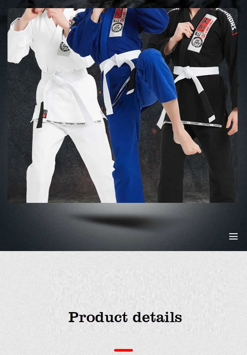 Brazilian Jiu-Jitsu (BJJ) Belts – 215cm-315cm | A0-A4 | Black, Brown, Purple, Blue, White | Free Name Embroider