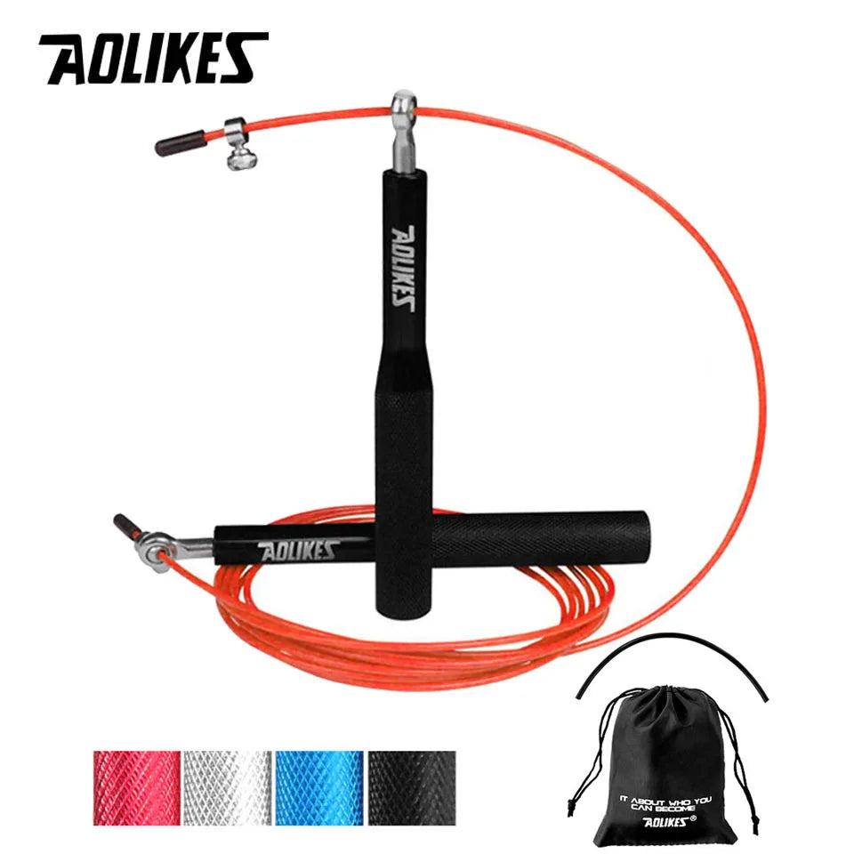 🏋️♂️ AOLIKES Crossfit Speed Jump Rope - Professional Skipping Rope for MMA, Boxing, and Fitness 🏋️♂️