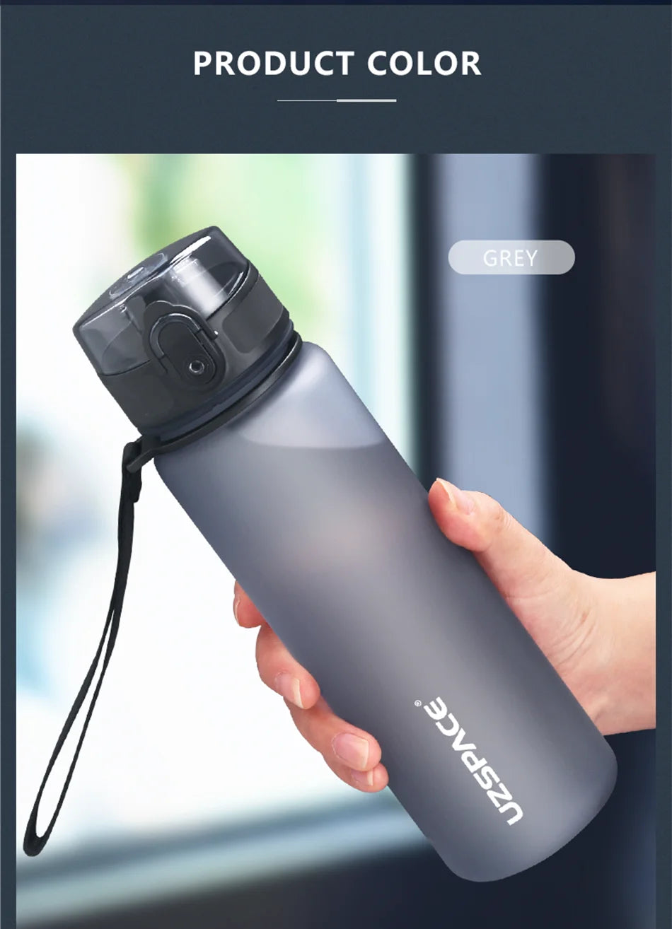 BPA-Free Sports Water Bottle | 500ml Tritan Frosted Plastic | Leakproof with Shaker & Tea Filter | Perfect for Gym & Travel