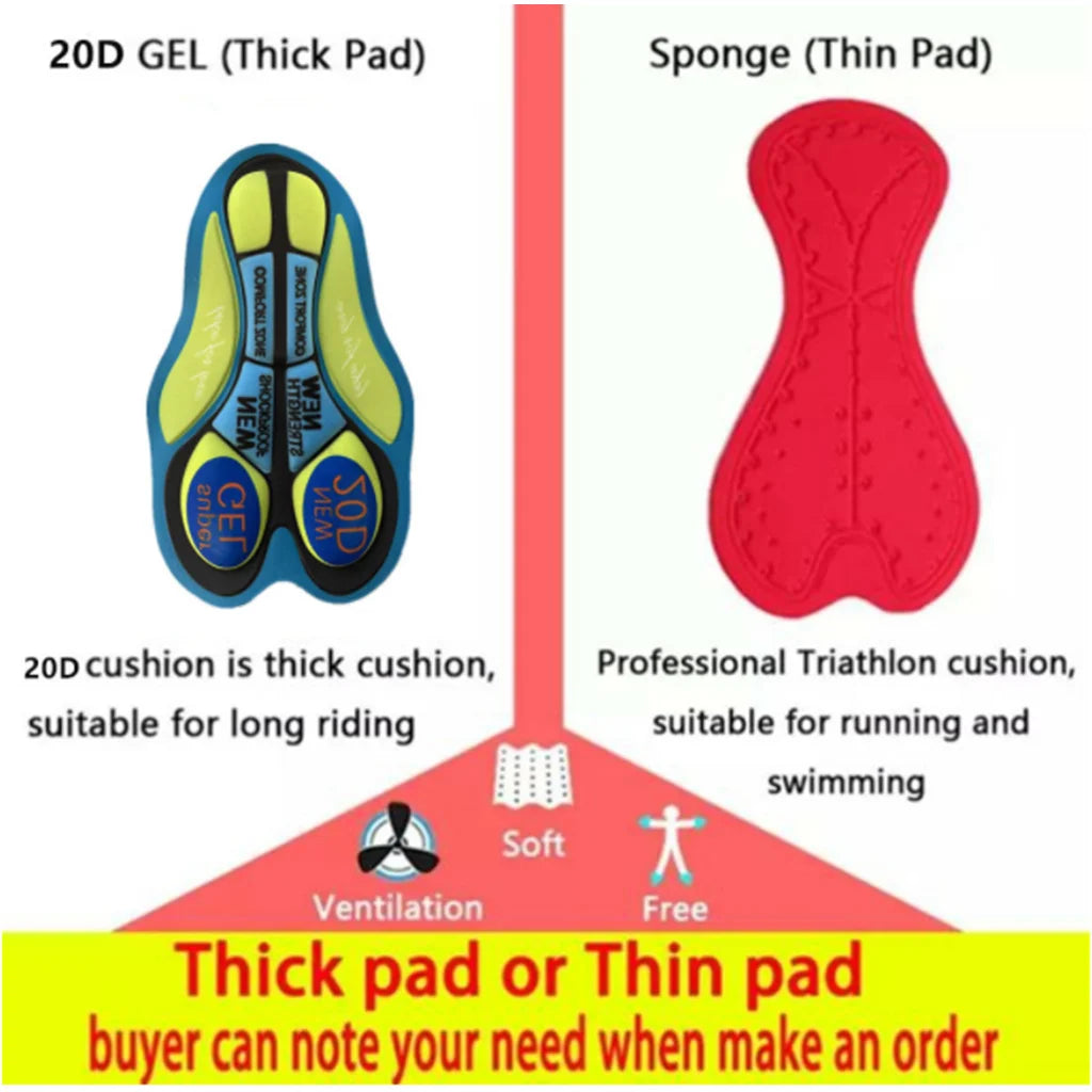 đŽââïž Sport Menâs Long Sleeve Cycling Skinsuit â UV Protection & Gel Pad Tights | Ideal for Long Rides & GoPro Team Speedsuit đ