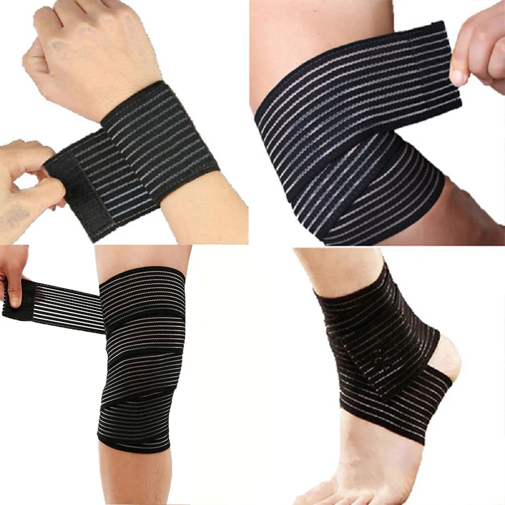 🏋️♂️ Compression Knee Pad & Elbow Bandage Wrap | Elastic Sports Support Tape