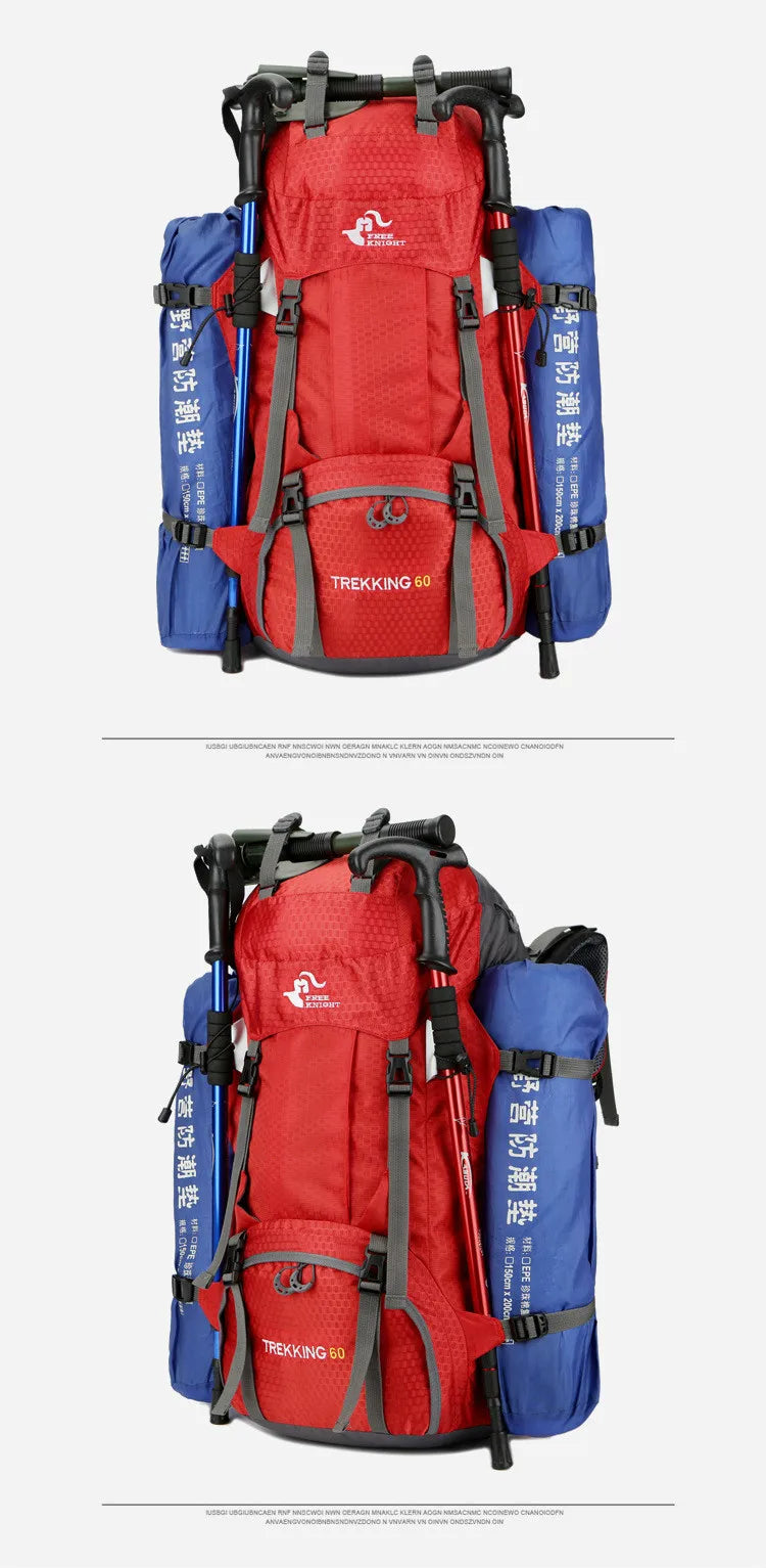 đ Multi-Purpose Outdoor Travel Backpack | 60L Big Capacity Rucksack | Ideal for Climbing, Hiking & Camping