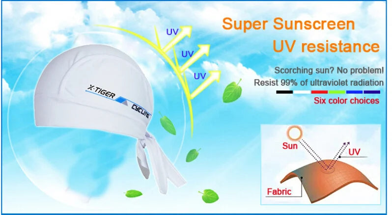 🚴♂️ X-Tiger 100% Polyester Cycling Headwear | Quick-Dry & Breathable MTB Summer Bike Cap Scarf