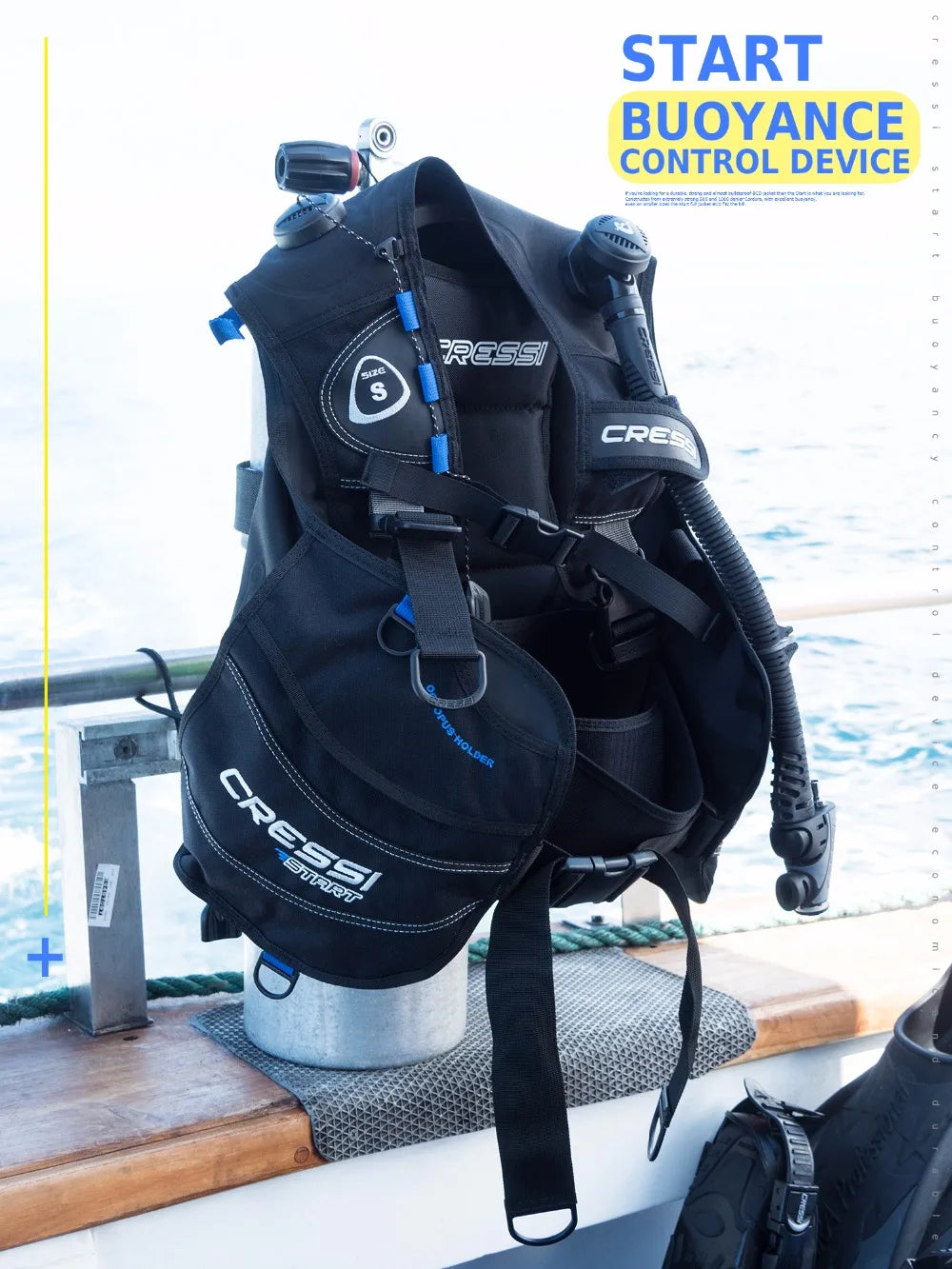Cressi START Diving BCD - Reliable Buoyancy Compensator for Scuba Diving Adventures đ