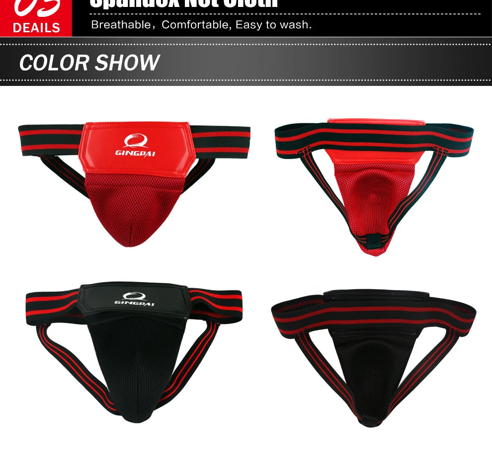 Male Sanda Crotch Guard Protector – Ultimate Groin Protection for MMA, Taekwondo, and Kickboxing!