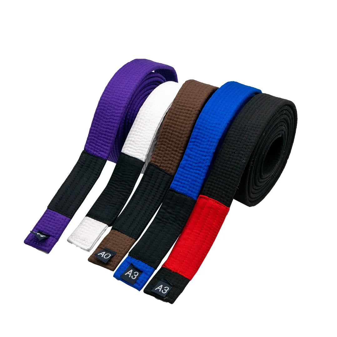 Brazilian Jiu-Jitsu (BJJ) Belts – 215cm-315cm | A0-A4 | Black, Brown, Purple, Blue, White | Free Name Embroider