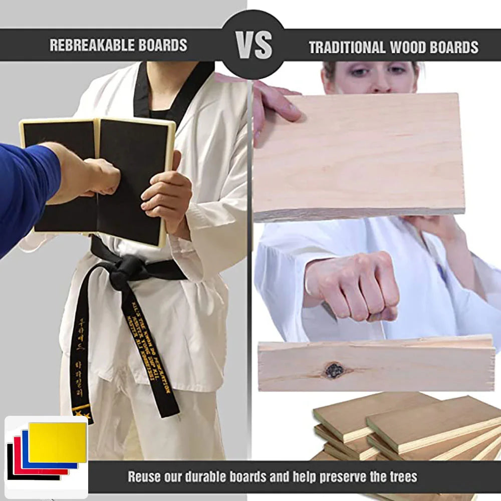Taekwondo Break Board High Strength Plastic Reusable Professional Board Karate Martial Arts Break Board Training Equipment