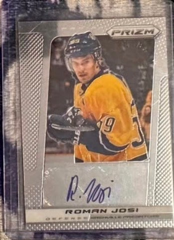 Roman Josi Autograph Card – NHL Star Signed Collectible