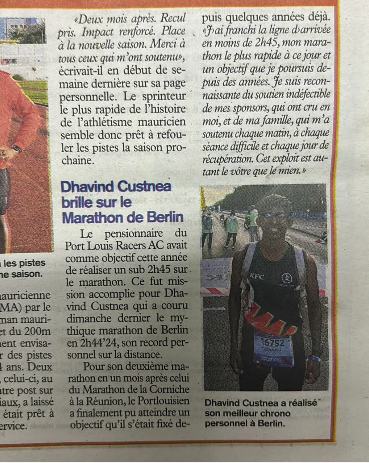 Abhishek Custnea: The Mauritian Long-Distance Dream