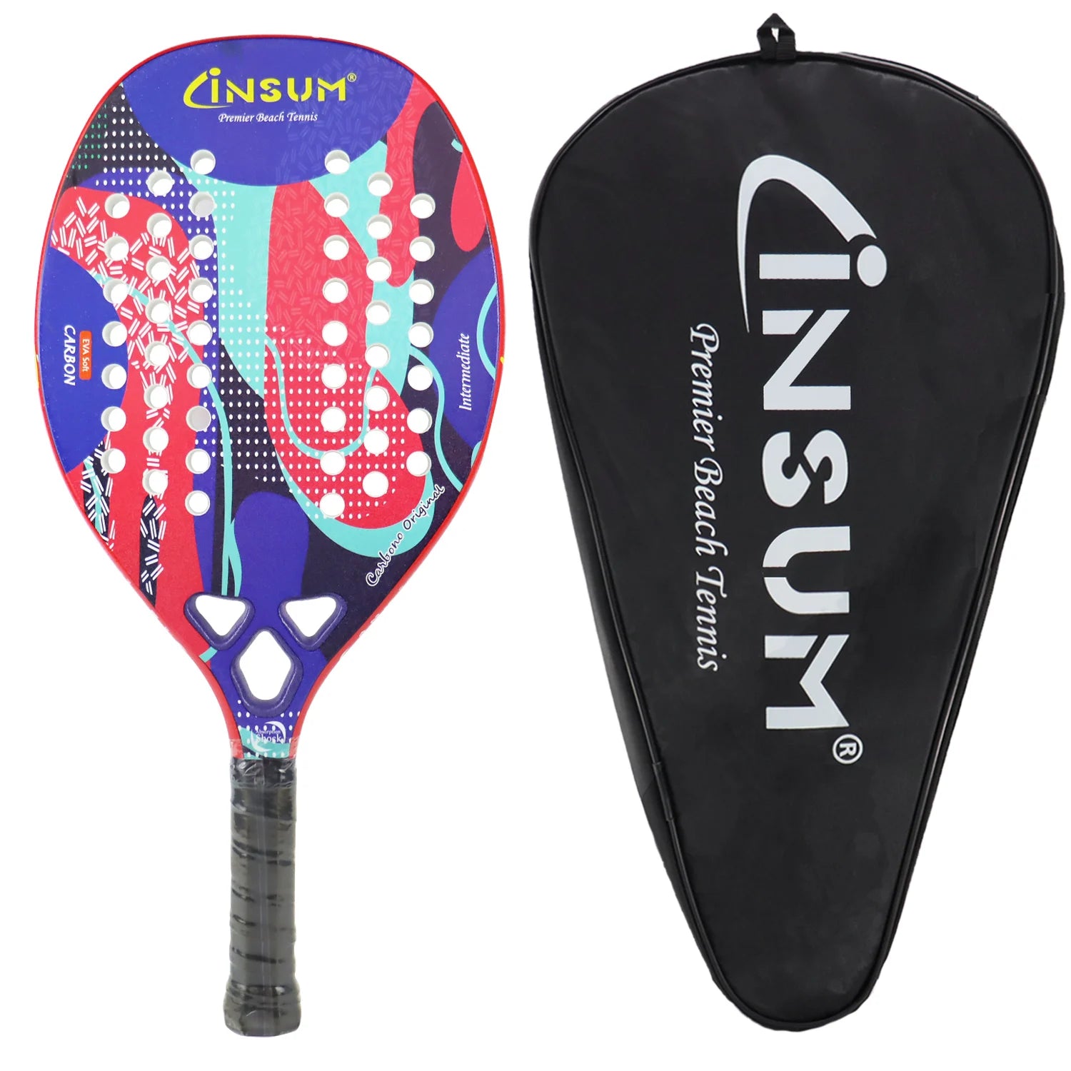 INSUM Beach Tennis Racket with EVA Foam Core