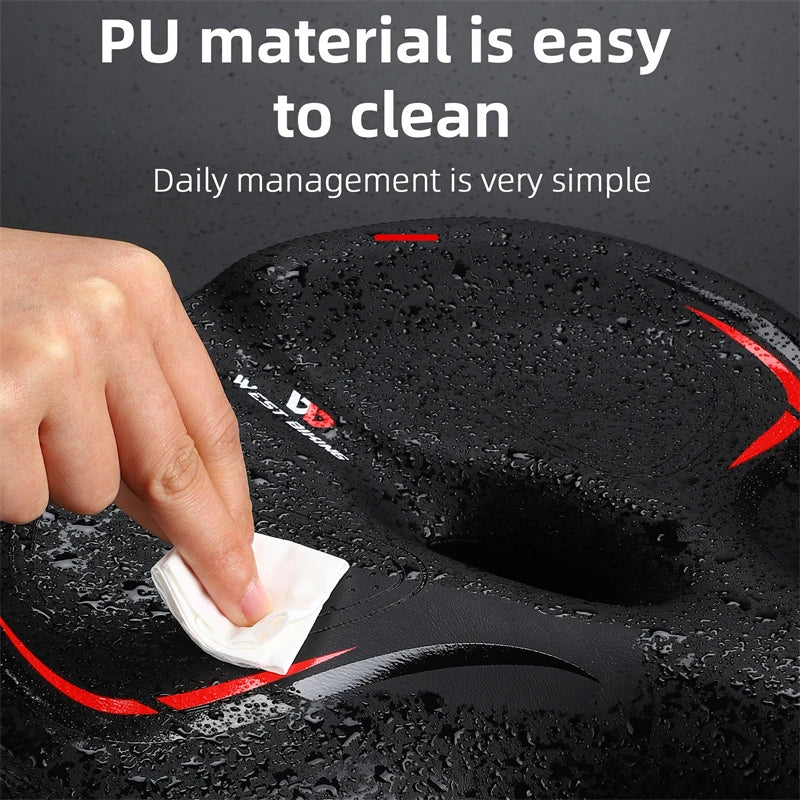 🚴♂️ WEST BIKING Widened & Thickened Bicycle Saddle – Soft Shock Absorption | Oversize MTB & Road Cycling Cushion 🌟