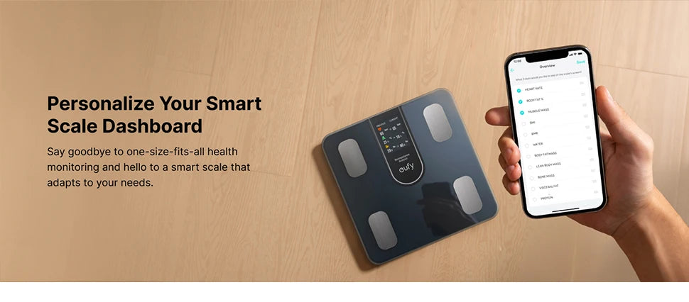 đ eufy Smart Scale C20 - Your All-in-One Digital Body Fat Scale with Larger TFT Screen đ