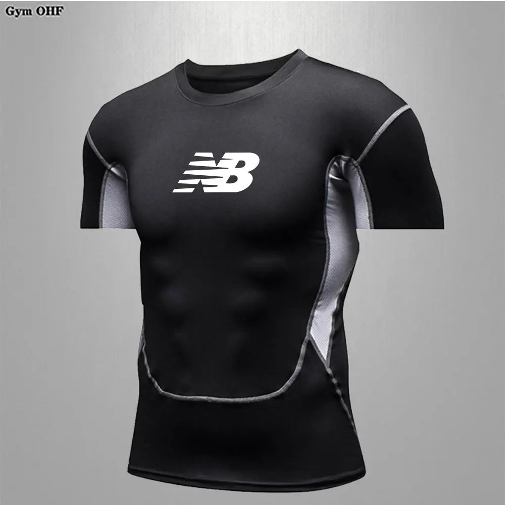 Men's Running Training Sportswear Cycling Slow Running Quick Drying Fitness Clothes Sanda Fitness Exercise Tight Fitting Clothes