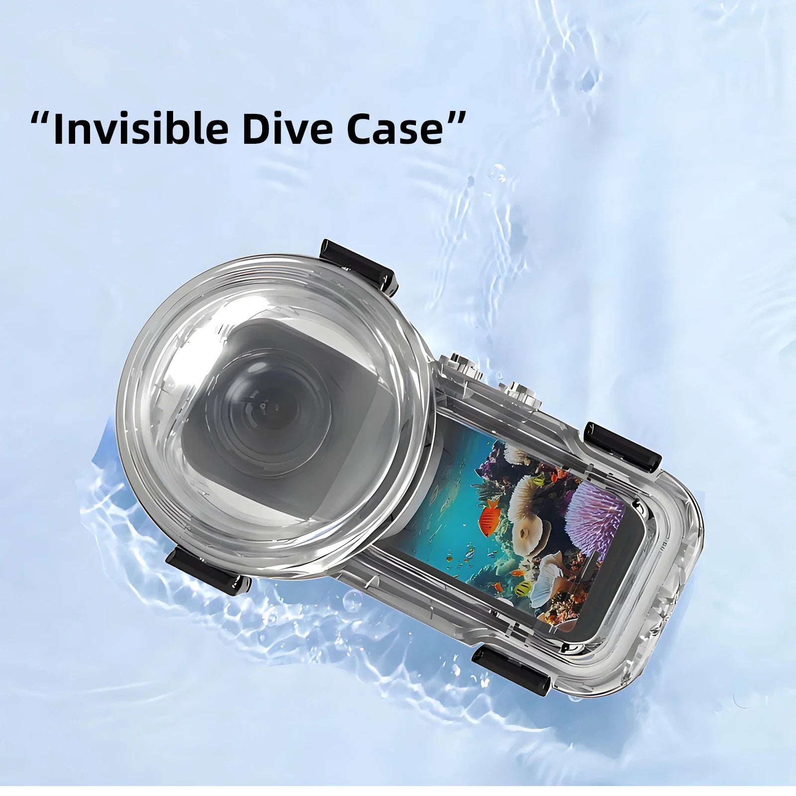 Invisible Waterproof Dive Case for Insta360 X5 Camera