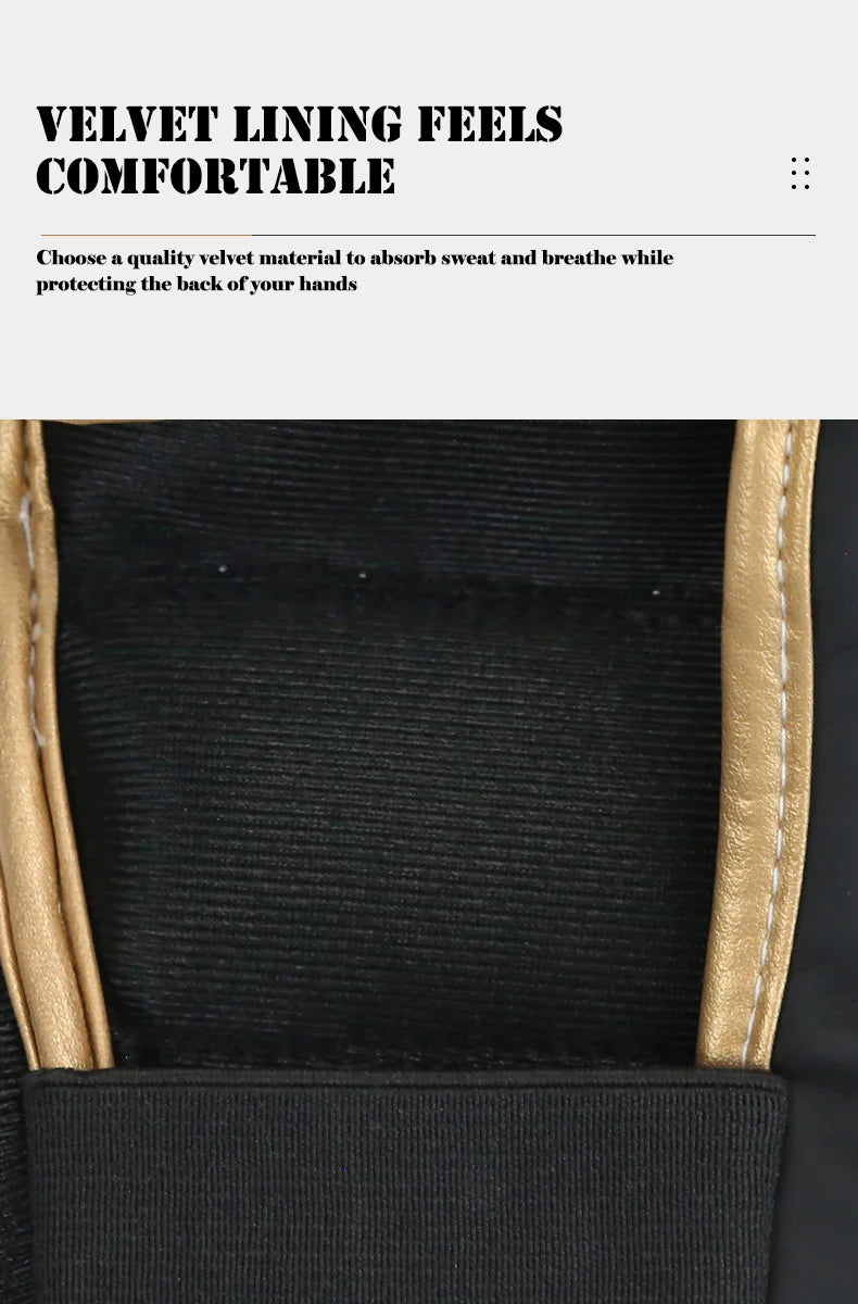 Half Finger Professional Boxing Gloves – PU Leather MMA, Karate, Muay Thai Training Gloves for Men