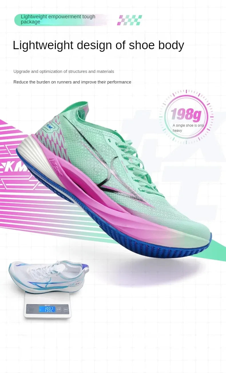 đââïž Health KM3 Full Carbon Plate Sprint Sneakers | Track & Field Competition Shoes