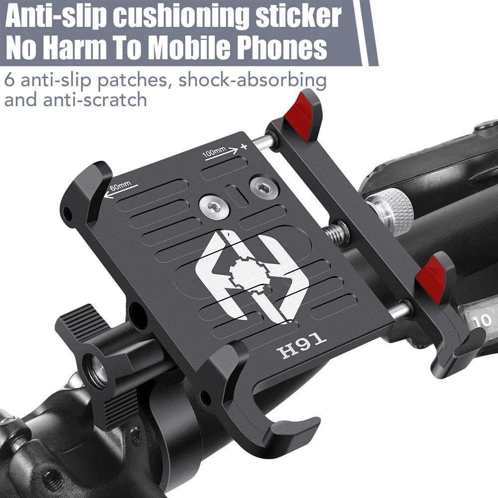 đŽââïž NEWBOLER MTB Phone Mount Stand â 360° Rotatable Aluminum Adjustable Bike Holder | Non-Slip Cycling Bracket đ±