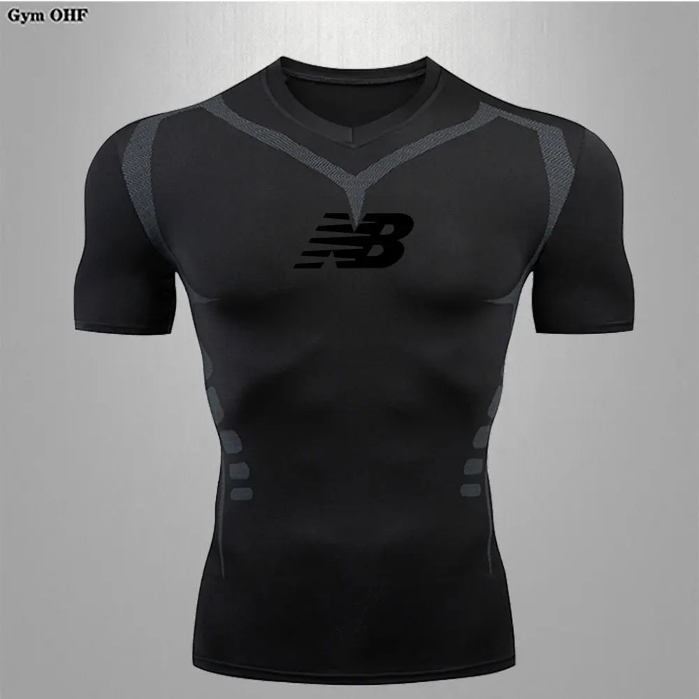 Men's Running Training Sportswear Cycling Slow Running Quick Drying Fitness Clothes Sanda Fitness Exercise Tight Fitting Clothes