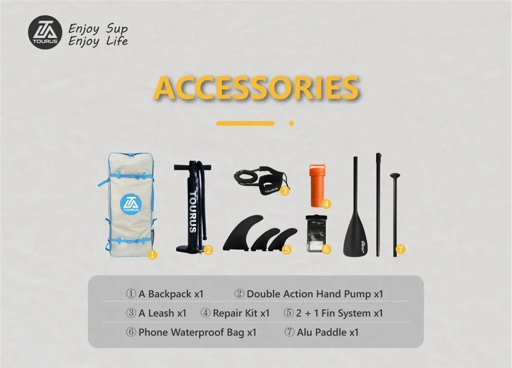 đ TOURUS Gray Paddle SUP Board â Inflatable Stand Up Paddle Board | 10.6 Feet, 32 Inches, with Camera Base đž