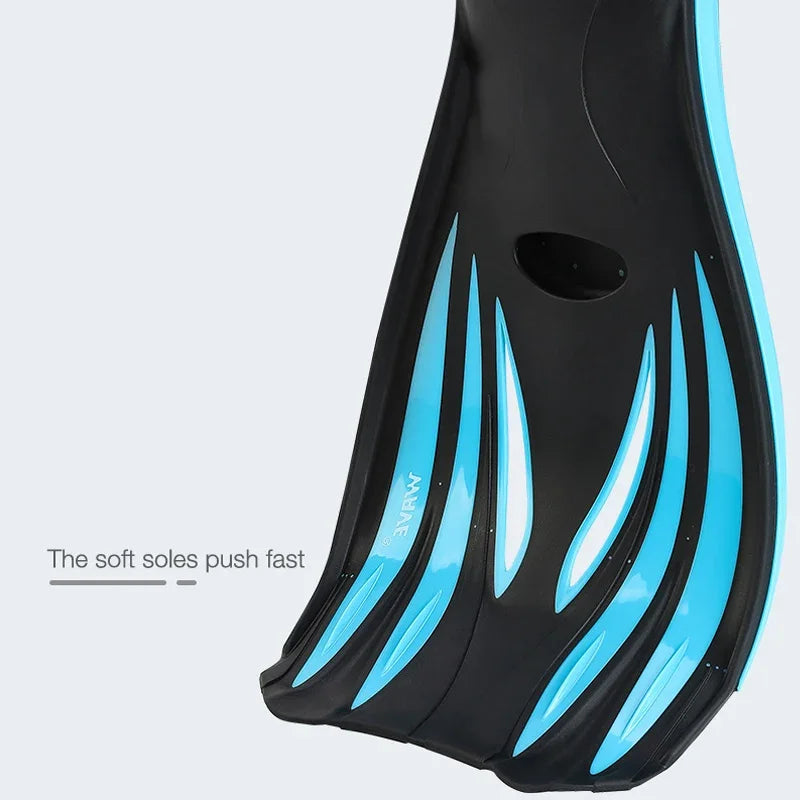 Professional Adult Flexible Non-Slip Swim Fins for Diving