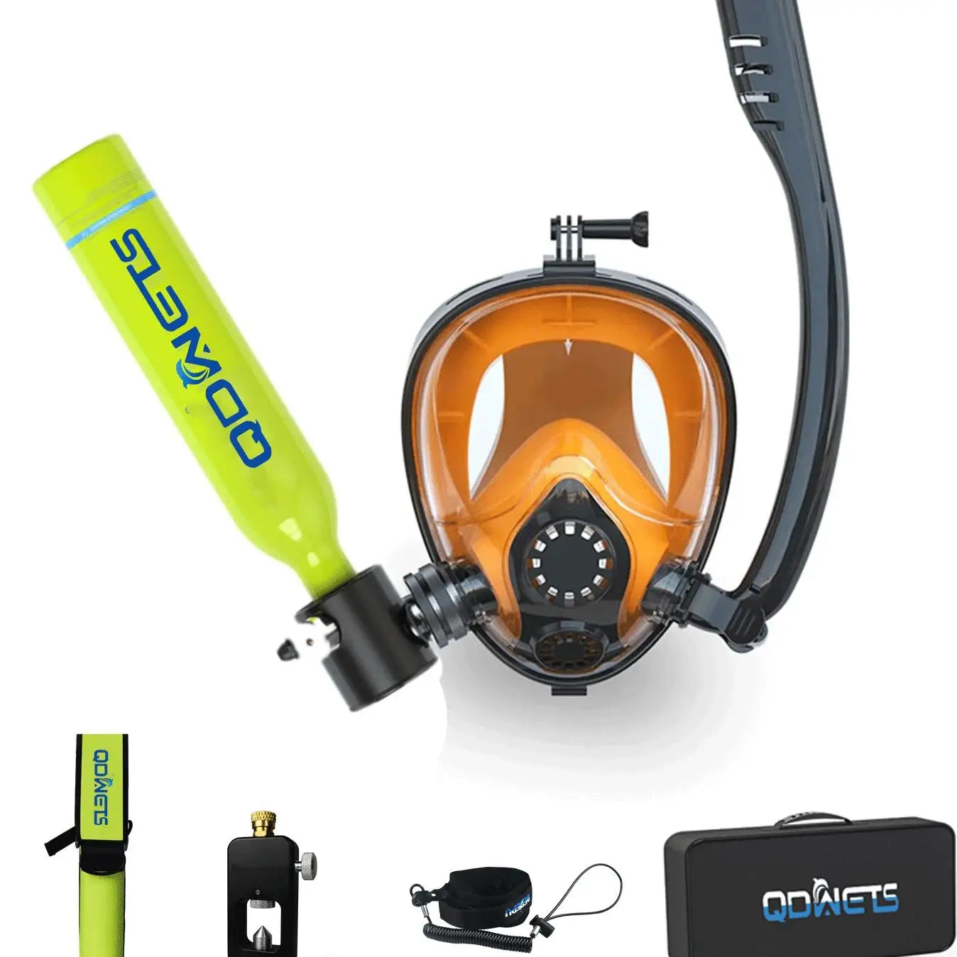 0.5L Mini Scuba Diving Tank Set with Snorkel & Mask
