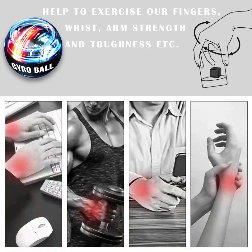 đȘ Wrist Ball Power Trainer | Auto-Start Gyroscopic Power Ball | Arm, Hand & Forearm Exerciser