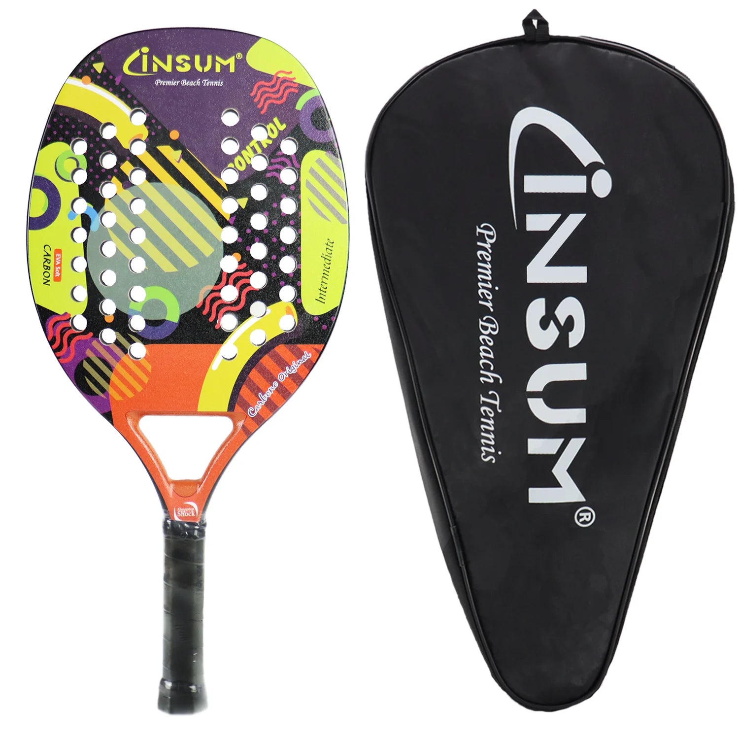 INSUM Beach Tennis Racket with EVA Foam Core
