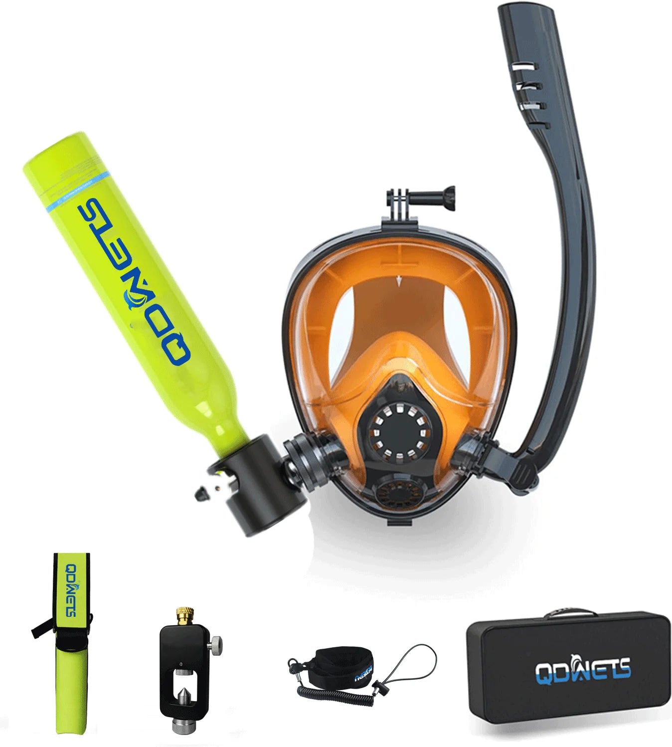 0.5L Mini Scuba Diving Tank Set with Snorkel & Mask
