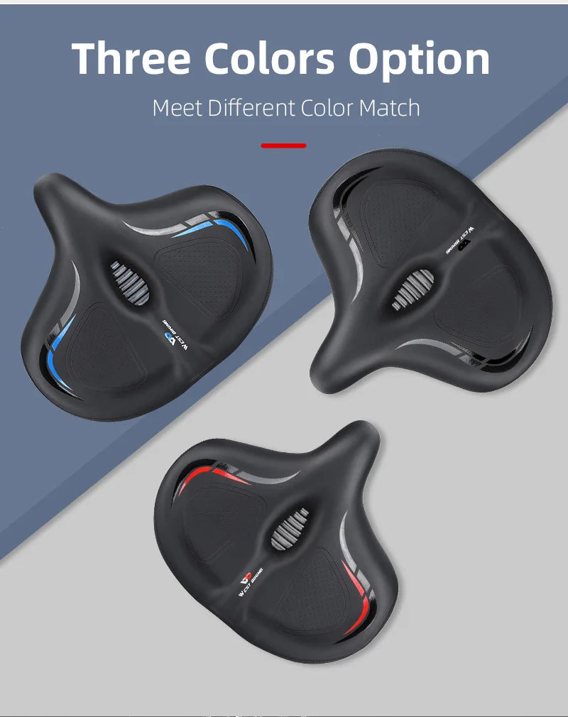 🚴♂️ WEST BIKING Widened & Thickened Bicycle Saddle – Soft Shock Absorption | Oversize MTB & Road Cycling Cushion 🌟