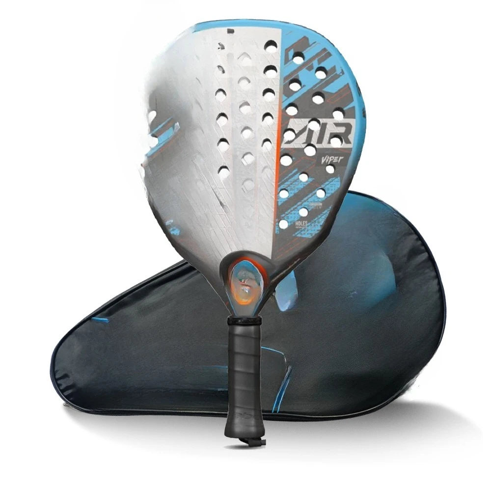 Carbon Fiber Beach Tennis Racket with Bag 38mm