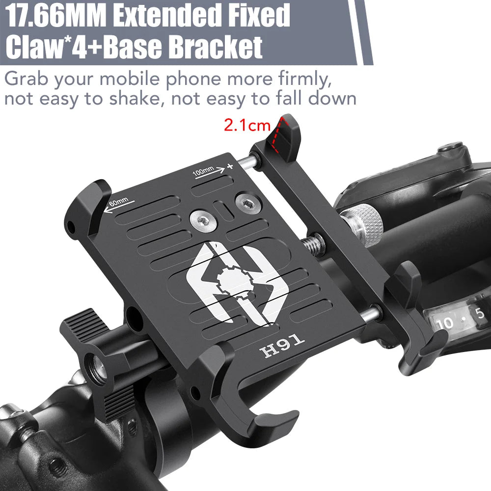 đŽââïž NEWBOLER MTB Phone Mount Stand â 360° Rotatable Aluminum Adjustable Bike Holder | Non-Slip Cycling Bracket đ±