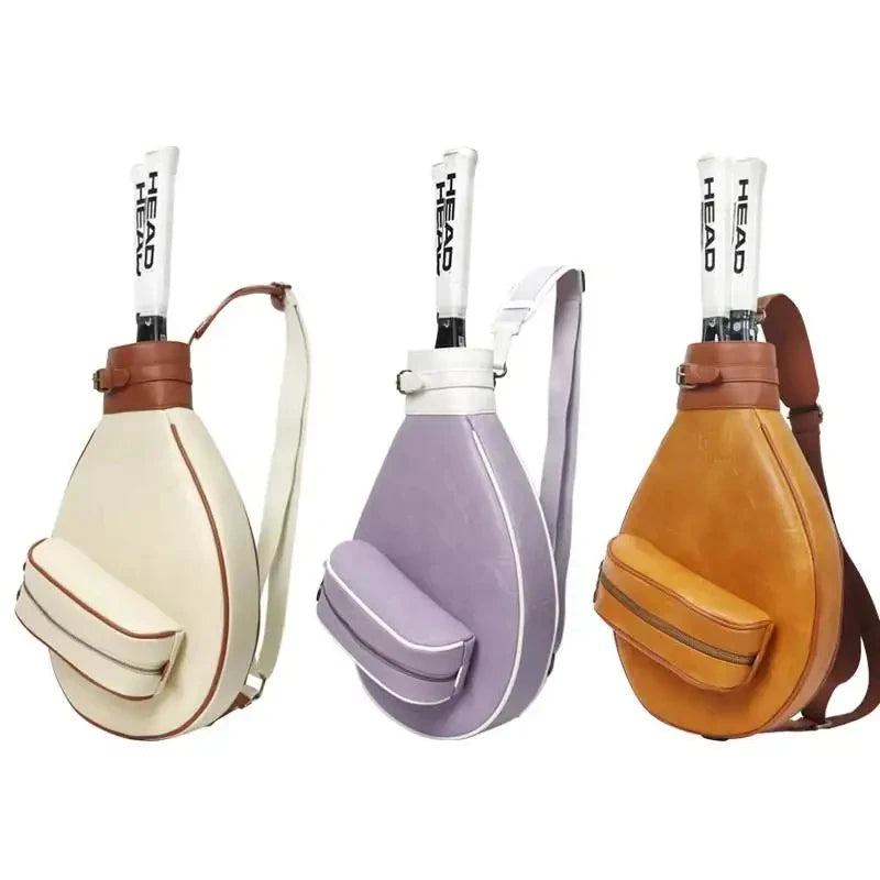 Vintage Tennis Shoulder Bag Holds 2 Rackets Nylon