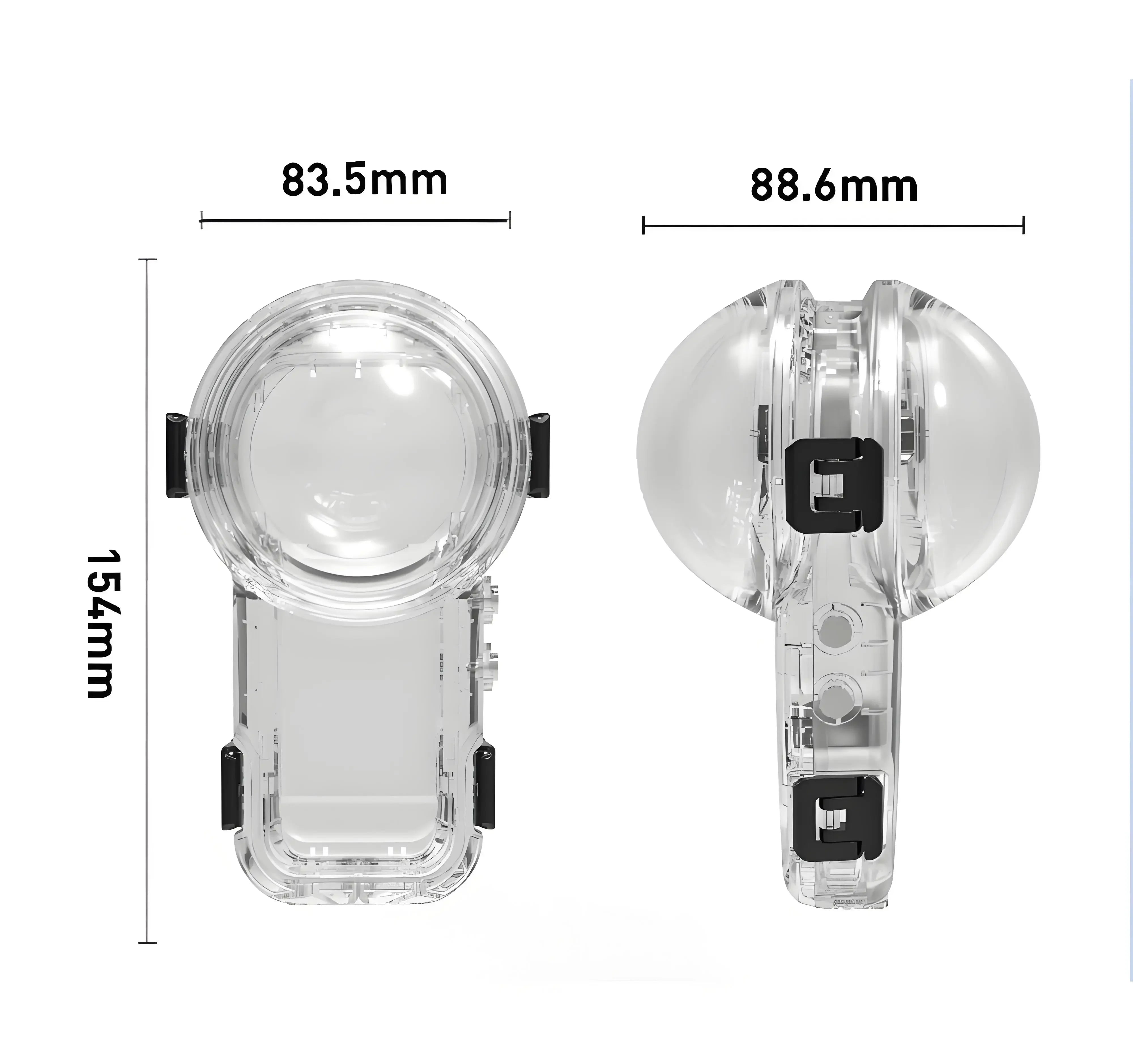 Invisible Waterproof Dive Case for Insta360 X5 Camera