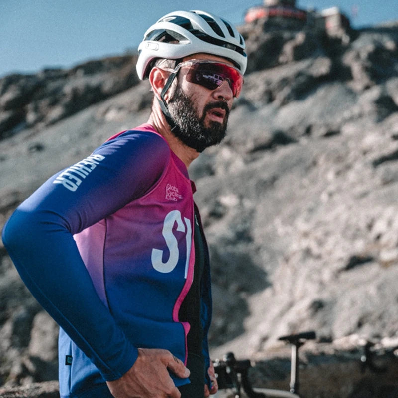 SYN Team Cycling Jersey Men - Men’s Summer Short Sleeve Bicycle Jersey for Cycling & Training