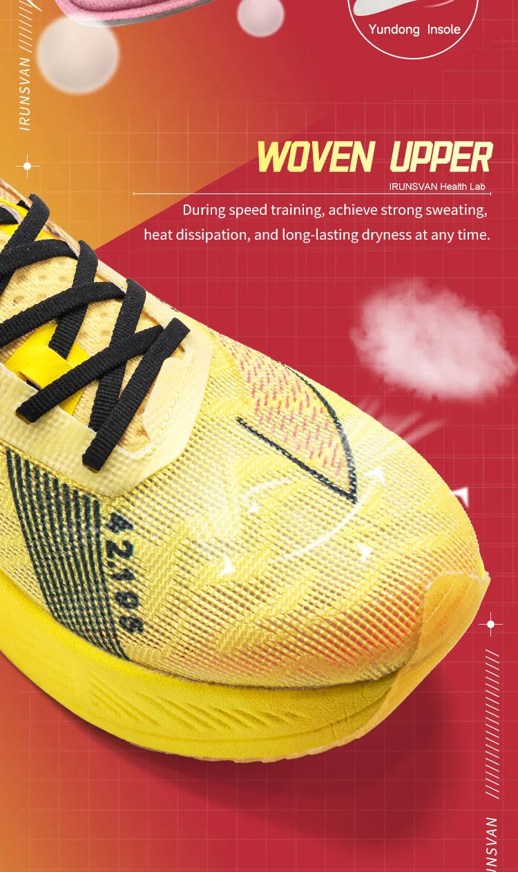 đââïž IRUNSVAN Carbon Plate Marathon Running Shoes - Professional, Ultra-Light, Shock-Absorbing Sneakers for Men đââïž