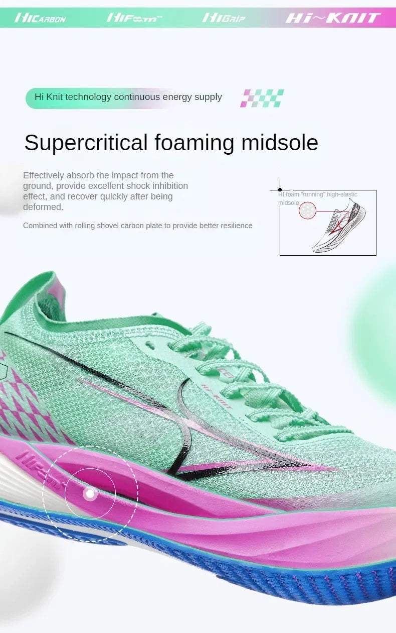 đââïž Health KM3 Full Carbon Plate Sprint Sneakers | Track & Field Competition Shoes