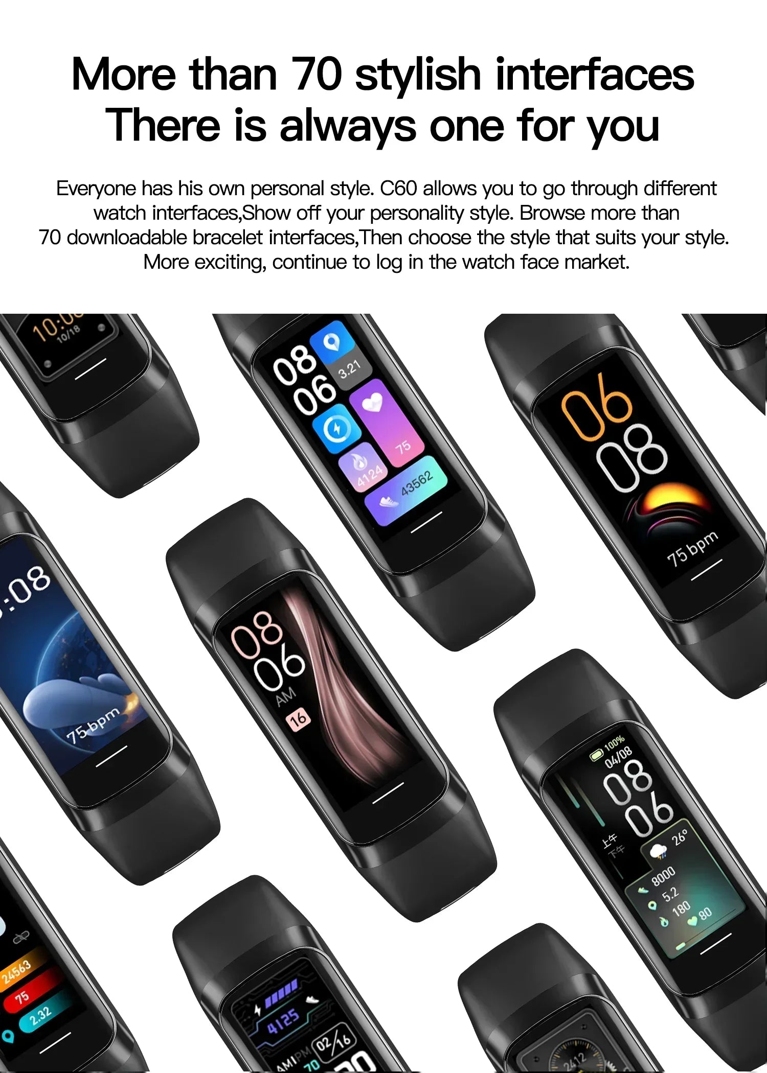 đ 2024 AMOLED Smart Watch â Men & Women Fitness Tracker | Heart Rate & Waterproof đ