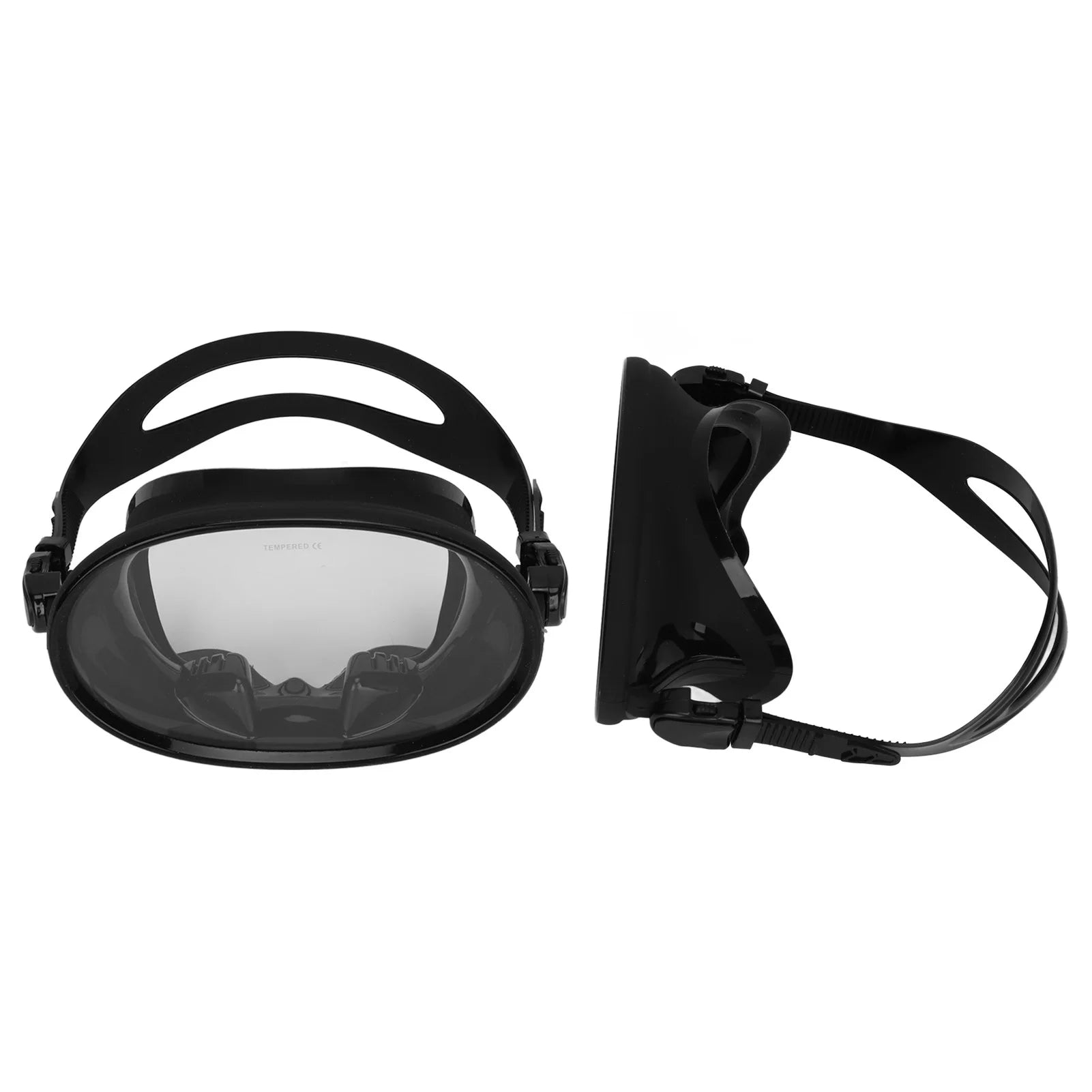Professional Snorkeling Goggles with Nose Clip Non-Fog Glass