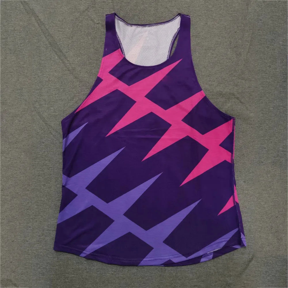 Men's Athletic Running Tank Top Ultra Lightweight Marathon Singlet Y-Back Shirts Dry Fit Workout Sleeveless T-Shirt Tank Tops